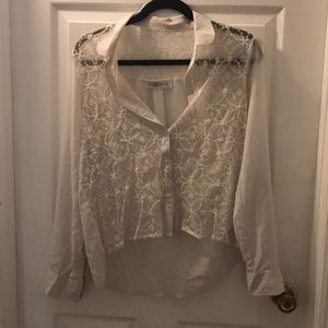 Abercrombie white blouse
